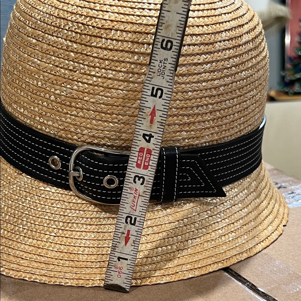 COACH CLOCHE STRAW HAT MADE IN ITALY - NWOT - Picture 9 of 10